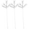3 Pack of 36" Silver 4 Branch Pine Spray with Glitter Enhancements